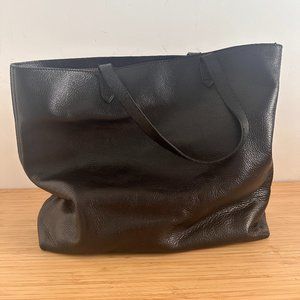 Madewell Black Zip Top Transport Tote